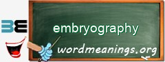 WordMeaning blackboard for embryography